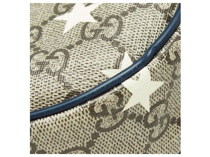Riñonera Gucci GG Supreme Star Beige Azul marino - vista 4