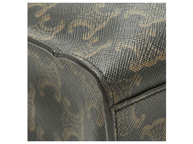 Céline Celine Triomphe Vertikaler Cabas Tote Bag Braun Schwarz - Ansicht 7