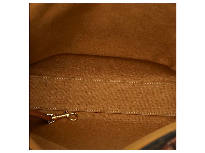 Céline Celine Triomphe Vertikaler Cabas Tote Bag Braun Schwarz - Ansicht 8