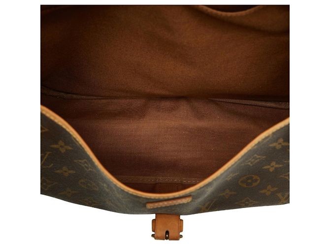 Bolsa de Ombro Louis Vuitton Monogram Saumur 35 Marrom - vista 15