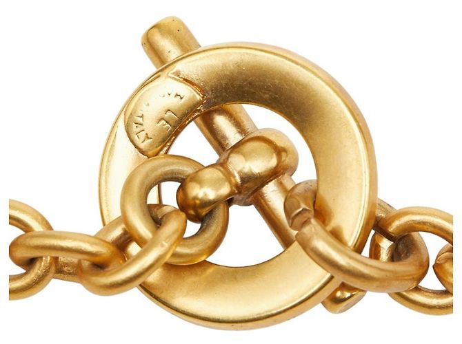 Céline Celine Macadam Chain Pendant Necklace - view 6