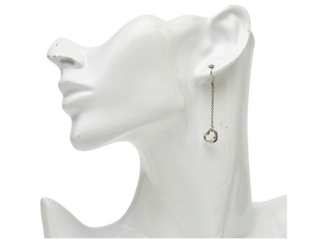 Orecchini pendenti Elsa Peretti Open Heart di Tiffany & Co. Argento - vista 5