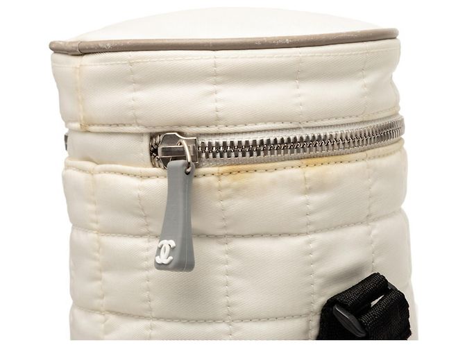 Chanel Sport Line Coco Mark Flaschenhalter Schultertasche Weiß - Ansicht 4