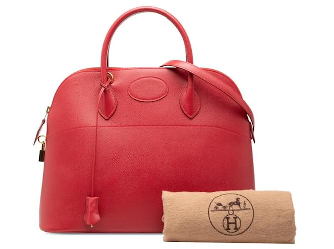 Hermès Borsa Hermes Bolide 37 Rosso - vista 7