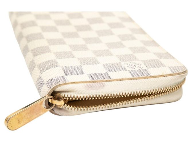 Cartera larga Zippy Organizer Louis Vuitton Damier Azur Blanco - vista 4