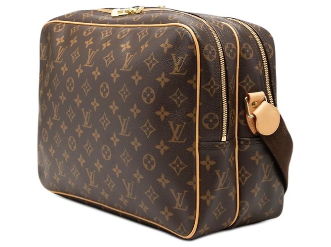 Borsa a tracolla e a spalla Louis Vuitton Monogram Reporter GM Marrone - vista 2