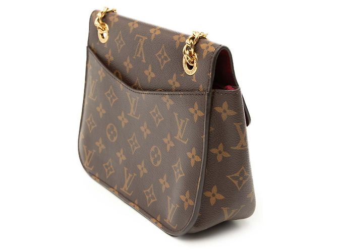 Borsa a Spalla Louis Vuitton Monogram Passy Chain Marrone - vista 2