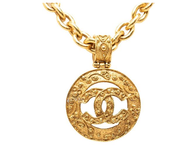 Collana lunga con catena con il logo Coco di Chanel D'oro - vista 2