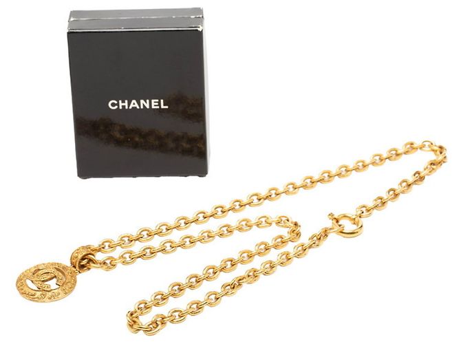 Collana lunga con catena con il logo Coco di Chanel D'oro - vista 6