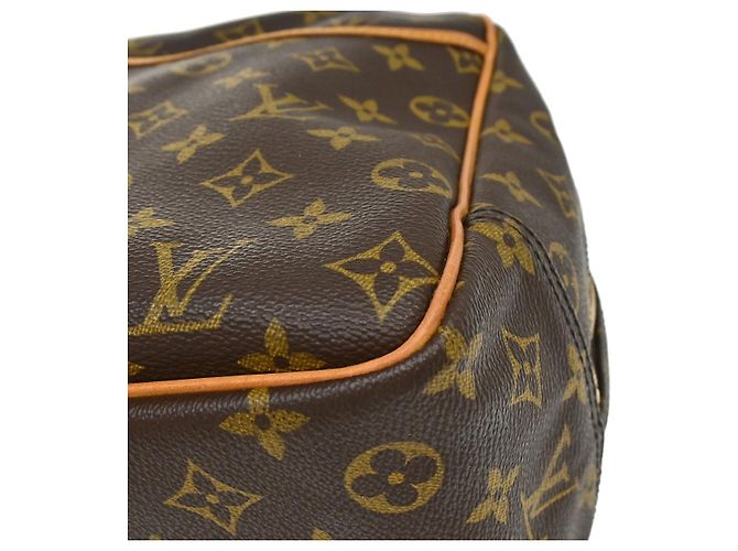 Borsa Louis Vuitton Deauville in tela Monogram 34 Marrone - vista 7