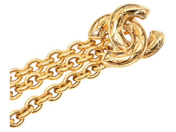 Chanel Matelassé Coco Mark Kettengürtel Golden - Ansicht 4