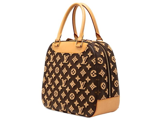 Louis Vuitton Monogram Tuftage 3D Deauville Cube Handtasche Braun - Ansicht 2