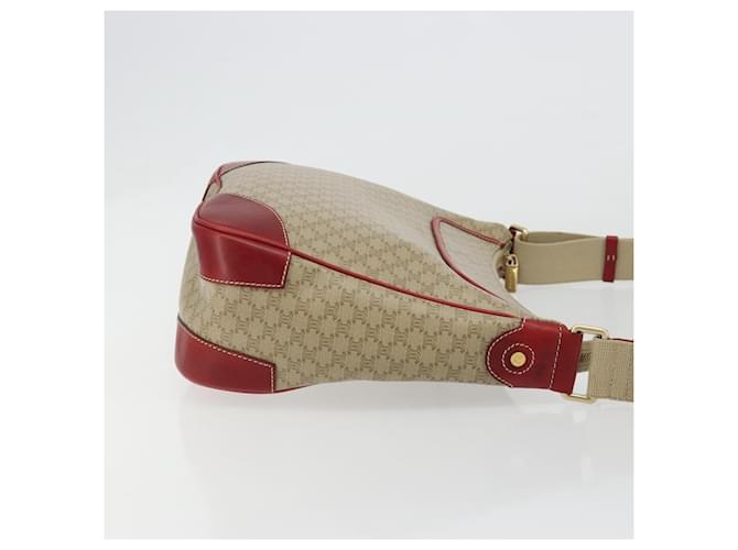 Céline Celine Macadam Shoulder PVC Leather Medium Beige - vista 3