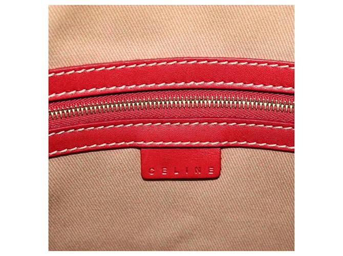 Céline Celine Macadam Shoulder PVC Leather Medium Beige - vista 6