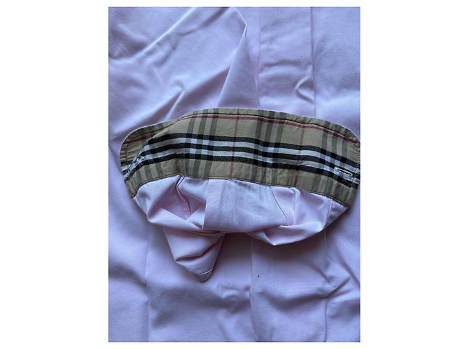 Camicia Burberry in cotone rosa a maniche lunghe - vista 5