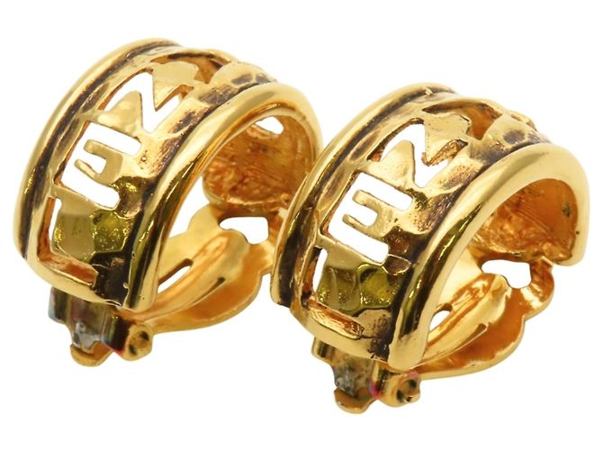 Orecchini a clip in metallo dorato Chanel D'oro - vista 2