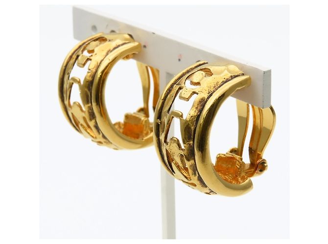 Orecchini a clip in metallo dorato Chanel D'oro - vista 4