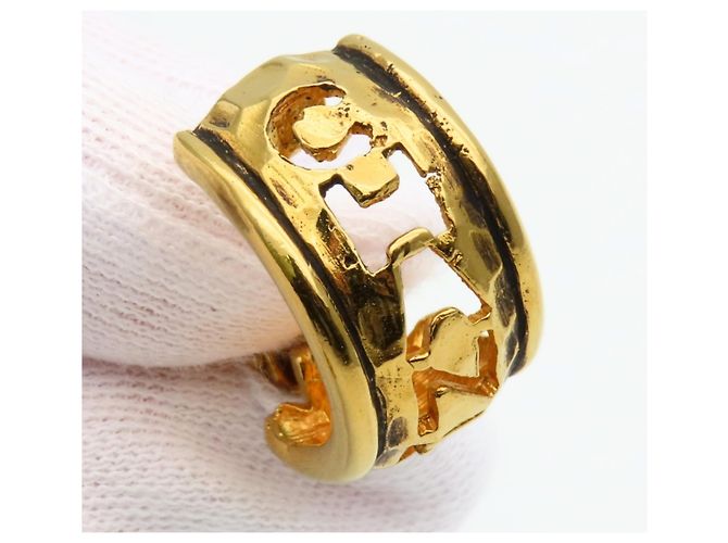 Orecchini a clip in metallo dorato Chanel D'oro - vista 6