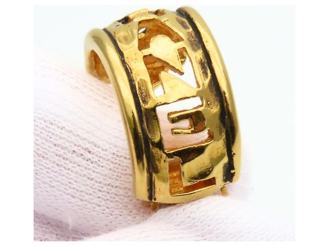 Orecchini a clip in metallo dorato Chanel D'oro - vista 7