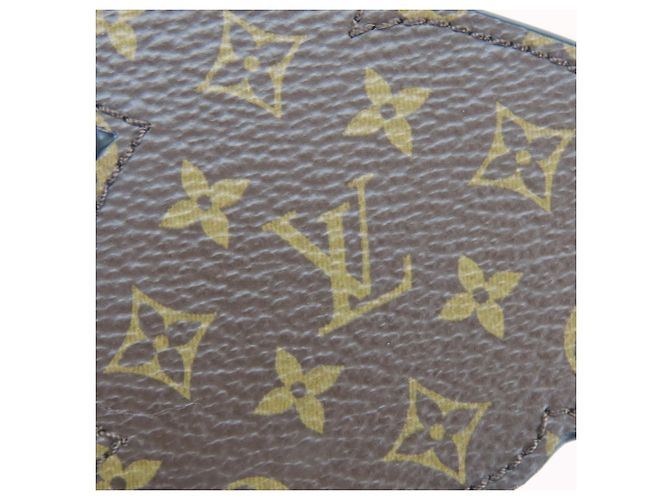 Portachiavi in pelle Monogram Louis Vuitton Marrone Nero - vista 8