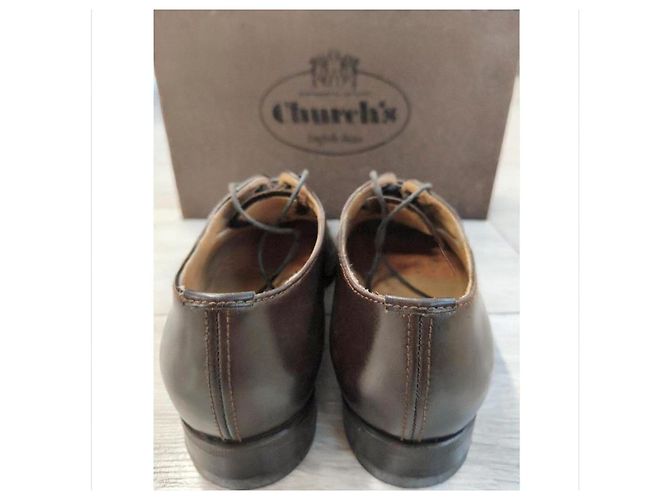 Church's Abigail Scarpe stringate in pelle marrone - vista 3