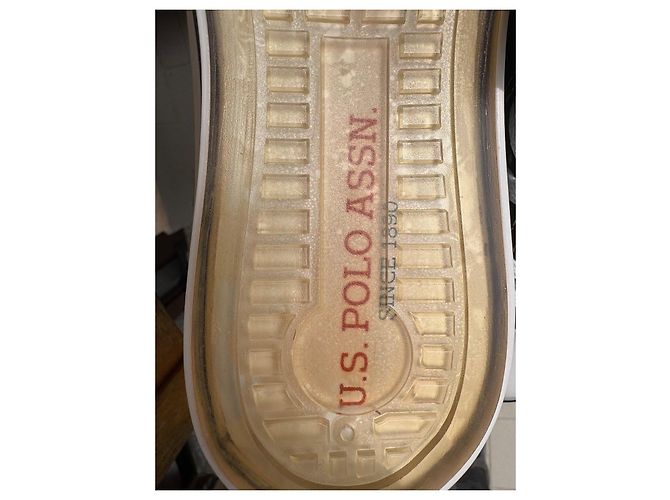 Autre Marque U.S. Polo Assn. Sneakers Alte in Pelle Marrone - vista 6
