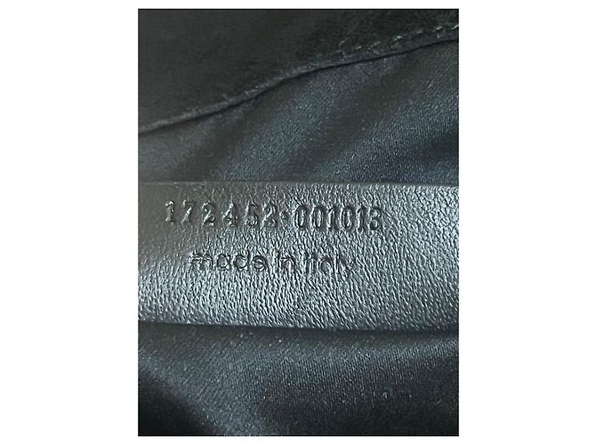 Yves Saint Laurent Downtown Borsa Tote Pelle Vernice Nera Nero - vista 12