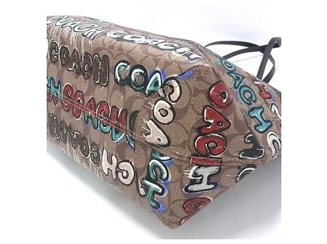 COACH Mint & Surf Kollaborations-Tote Bag Braun Mehrfarben - Ansicht 4