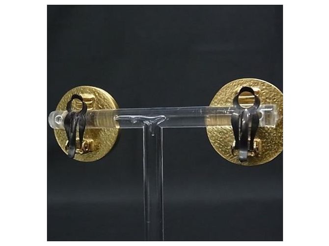 Orecchini a clip Chanel Oro e Arancione D'oro - vista 2