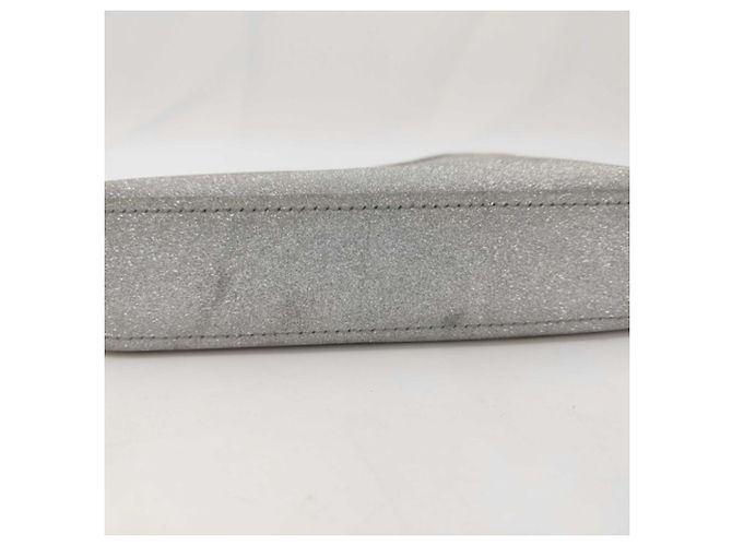 Clutch Triangle Glitter Balenciaga Argento - vista 4