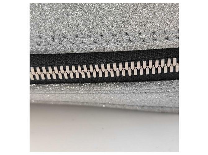 Clutch Triangle Glitter Balenciaga Argento - vista 6