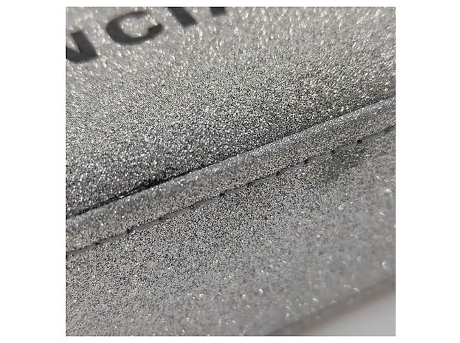 Clutch Triangle Glitter Balenciaga Argento - vista 9