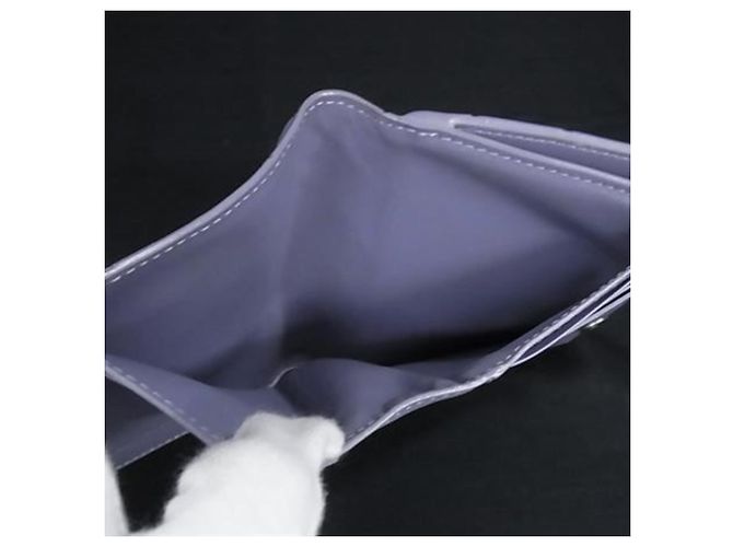 Cartera bi-fold Bottega Veneta en morado Púrpura - vista 4