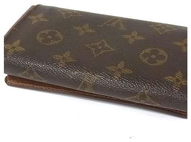 Louis Vuitton Cartera Bi-fold Portefeuille Trésor Castaño Monograma - vista 2