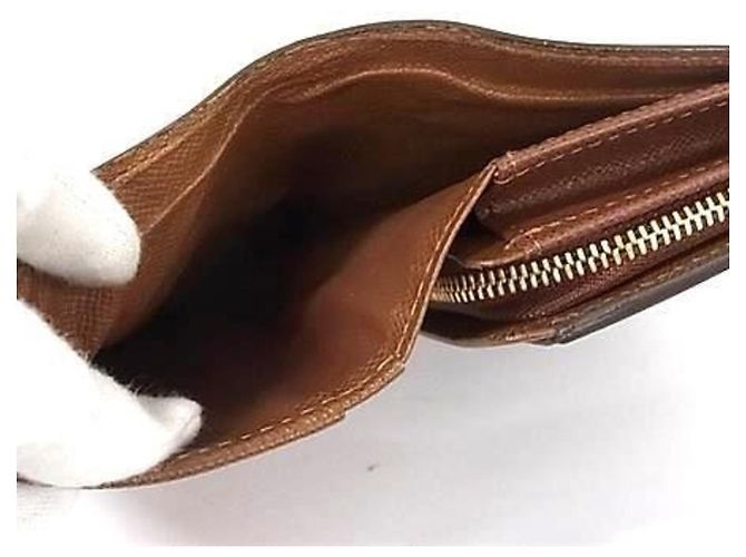 Louis Vuitton Cartera Bi-fold Portefeuille Trésor Castaño Monograma - vista 4