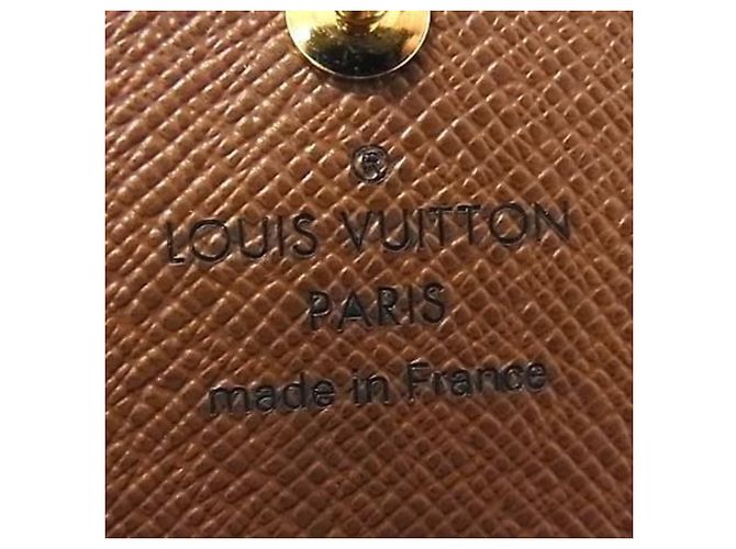 Louis Vuitton Cartera Bi-fold Portefeuille Trésor Castaño Monograma - vista 6