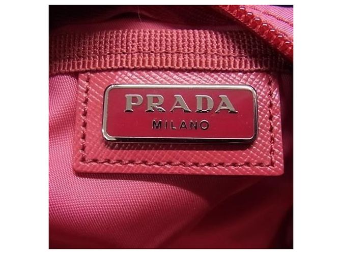Saffiano Pochette Prada Pink Triangle Rosa - vista 4