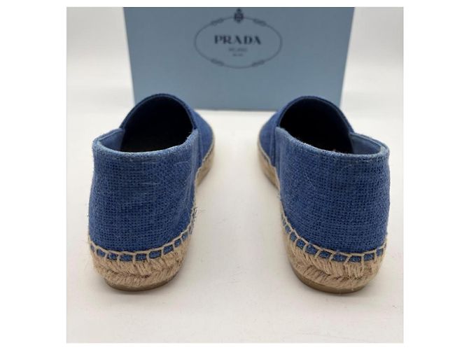 Prada Espadrillas in tela blu - vista 5