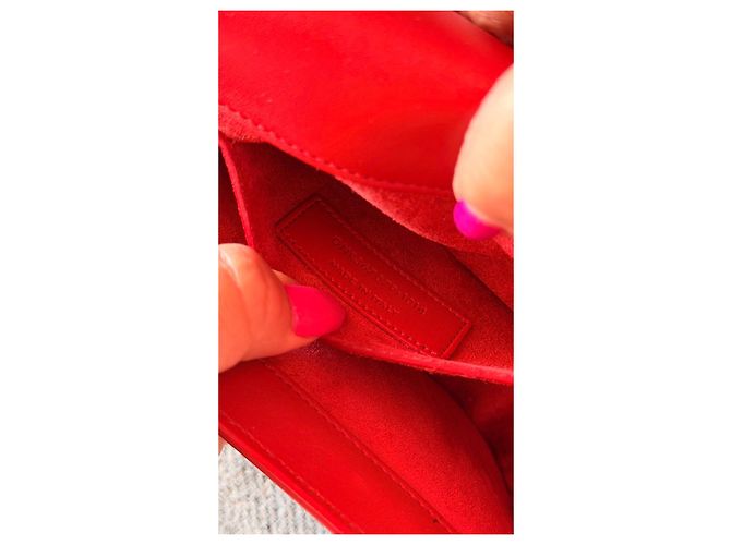 Saint Laurent Kaia Small Satchel - Pelle Rossa Rosso - vista 9