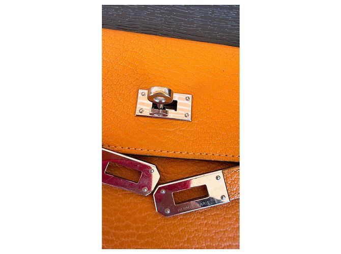 Hermès Kelly Portemonnaie Orange Epsom-Leder - Ansicht 2