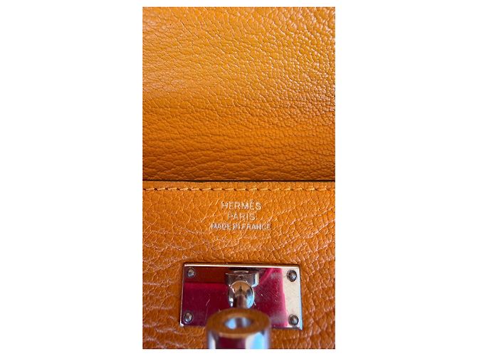 Hermès Kelly Portemonnaie Orange Epsom-Leder - Ansicht 4