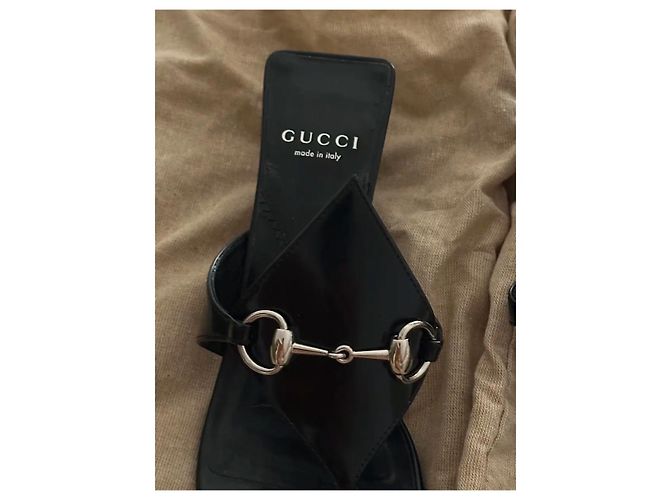 Gucci Sandali Horsebit Nero - vista 3