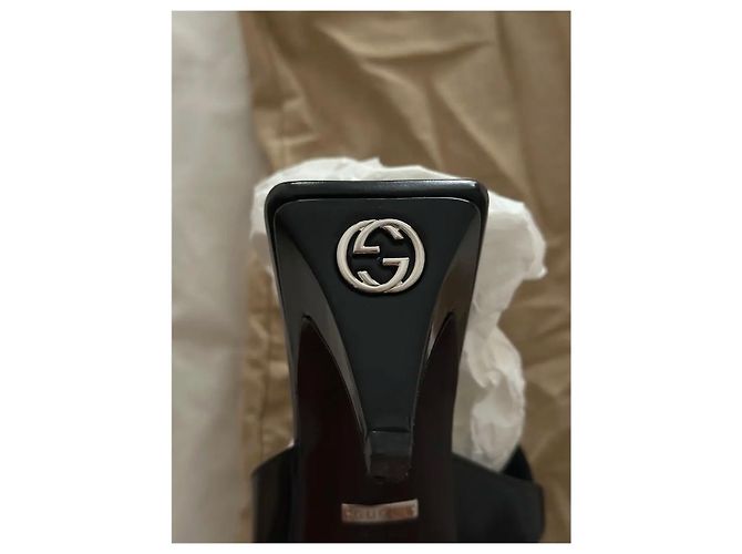 Gucci Sandali Horsebit Nero - vista 4