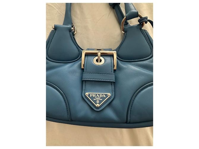 Prada Re-Edition 2002 Borsa a tracolla in pelle - Blu - vista 3