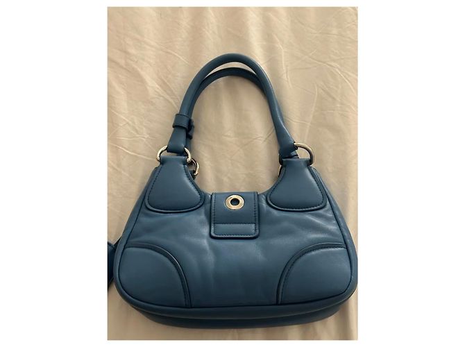 Prada Re-Edition 2002 Borsa a tracolla in pelle - Blu - vista 4