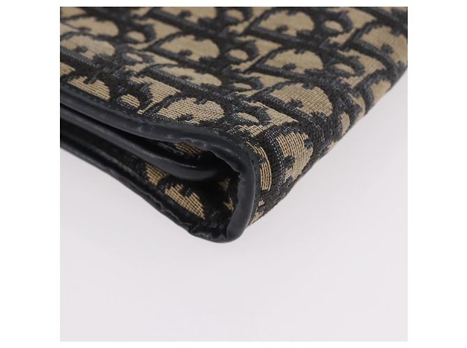 Borsa a tracolla Christian Dior Trotter Canvas Blu Navy Oro Auth 182609 D'oro - vista 11