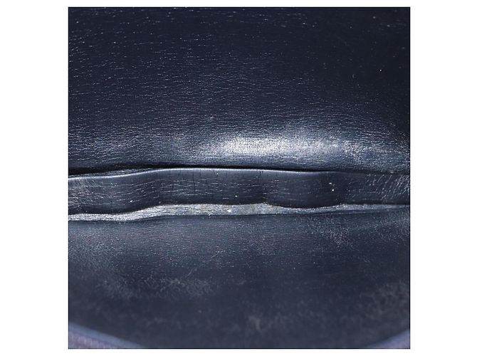 Borsa a tracolla Christian Dior Trotter Canvas Blu Navy Oro Auth 182609 D'oro - vista 17