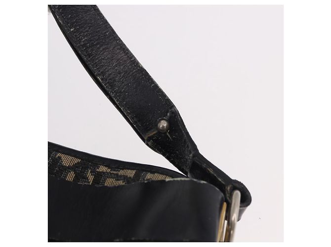 Borsa a tracolla Christian Dior Trotter Canvas Blu Navy Oro Auth 182609 D'oro - vista 9
