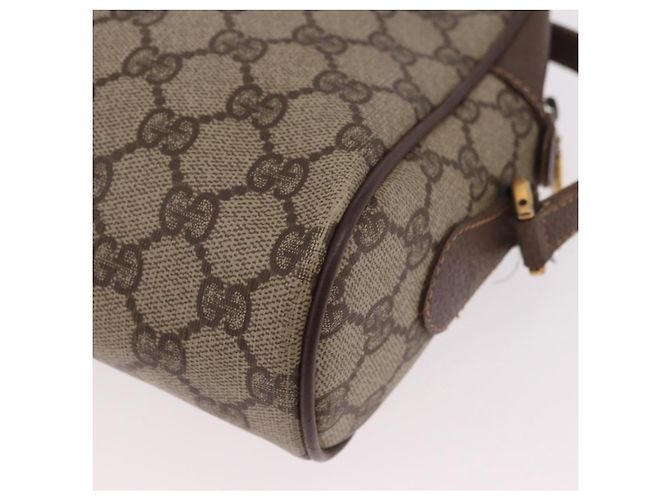 Borsa a tracolla GUCCI GG Supreme Web Sherry Line PVC Beige Red Auth 184470 Rosso - vista 13