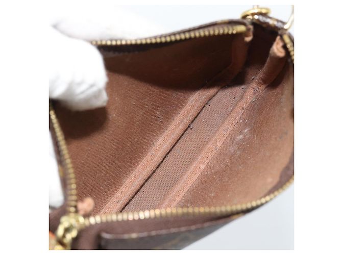 LOUIS VUITTON Monogram Mini Pochette Accessoires Pochette N41667 LV Auth 184348A Monogramma - vista 11